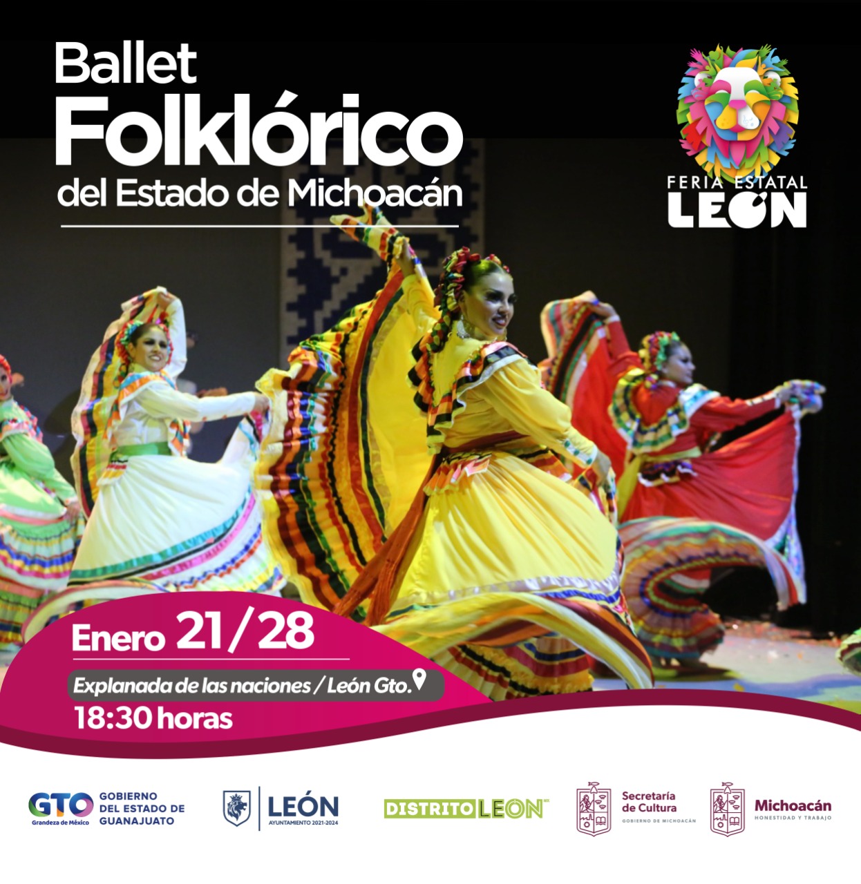CULTURA Por tercera ocasión, Ballet Folklórico de Michoacán se